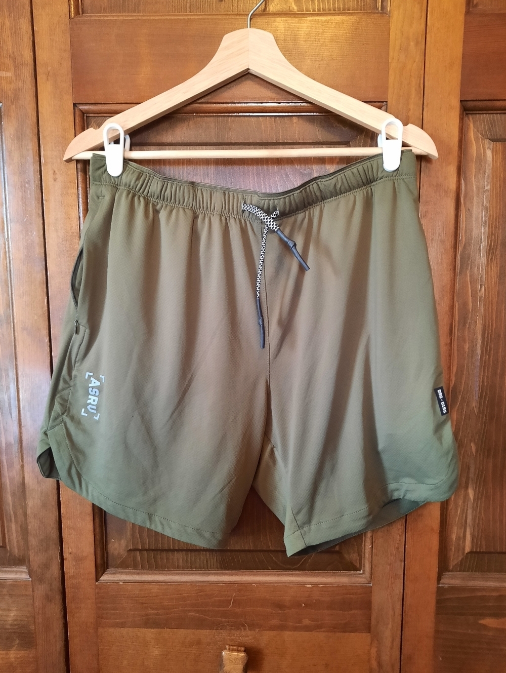 ASRV Tetra-Lite 7" Linerless Shorts Olive Technical Sport Athletic Size Large